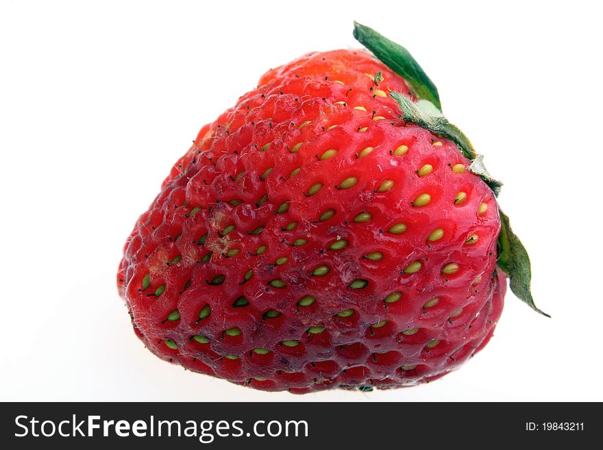 Fresh red strawberry isolated on white background. Fresh red strawberry isolated on white background