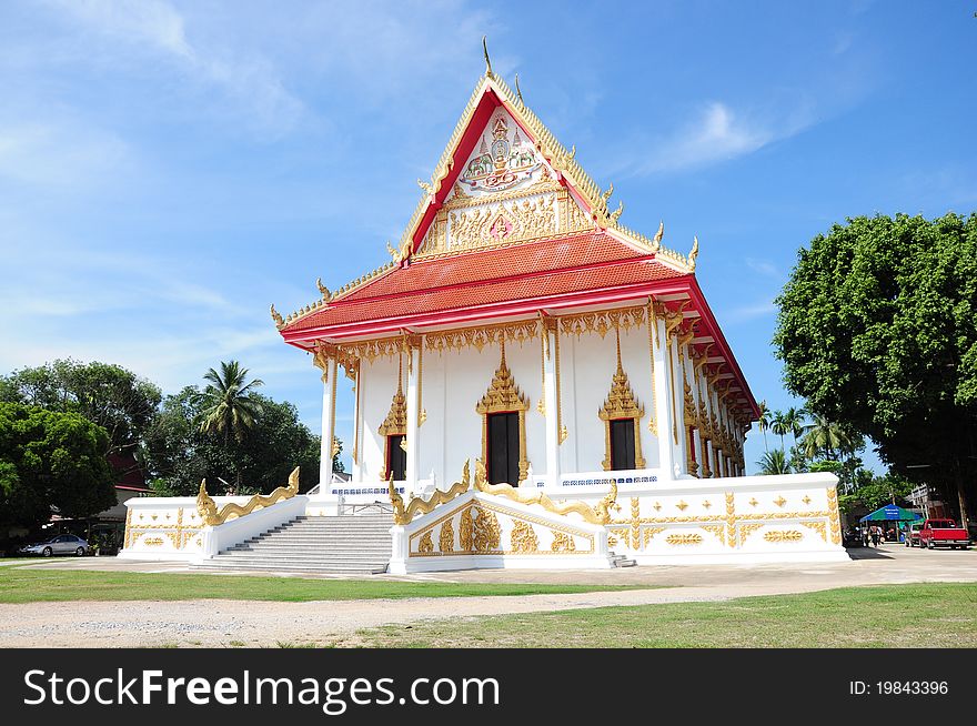 A big new thai sanctuary of temple