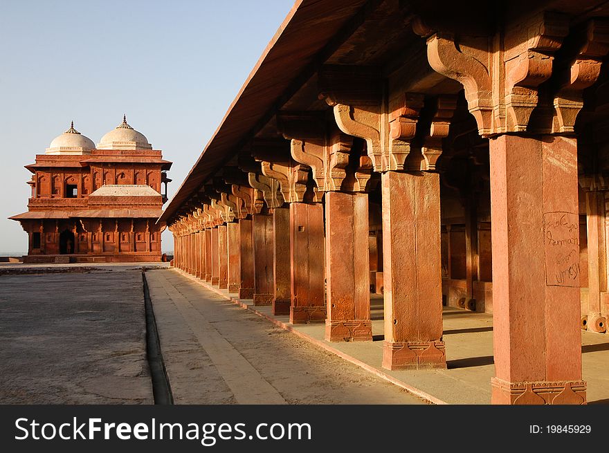 A view of Raja Birbal's House, the house of Akbar's favourite minister in Fatehpur Sikri, Agra, India. A view of Raja Birbal's House, the house of Akbar's favourite minister in Fatehpur Sikri, Agra, India.