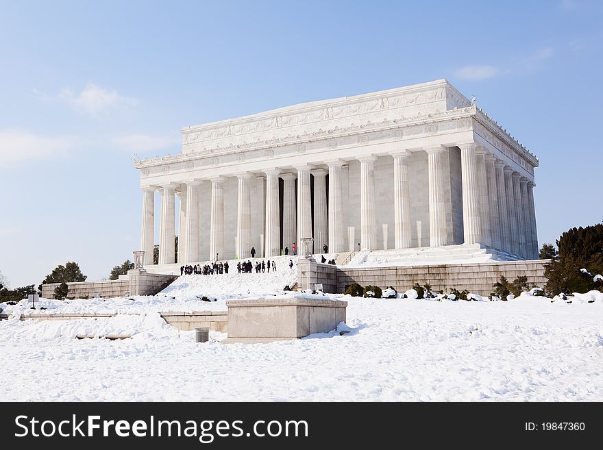 Lincoln memorial in Washington DC.