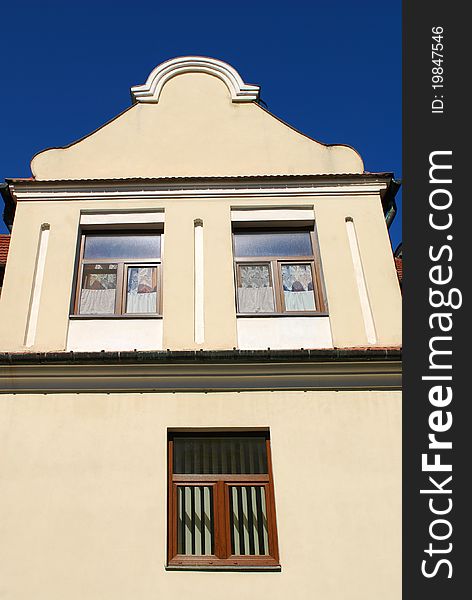 Part of historic building in Sandomierz, Poland. Part of historic building in Sandomierz, Poland