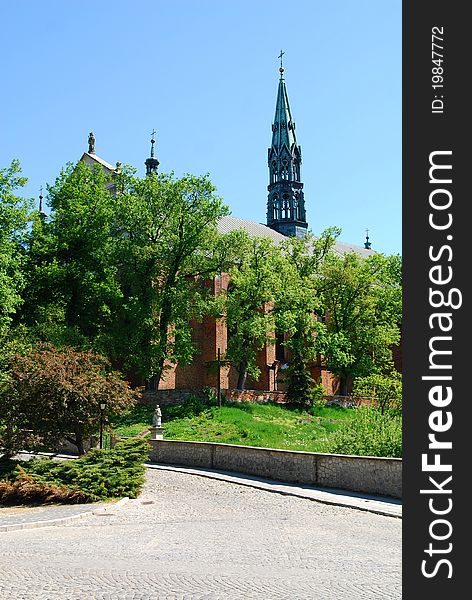 Cathedral Basilica of the Birth of the Virgin Mary in Sandomierz, Poland. Cathedral Basilica of the Birth of the Virgin Mary in Sandomierz, Poland.