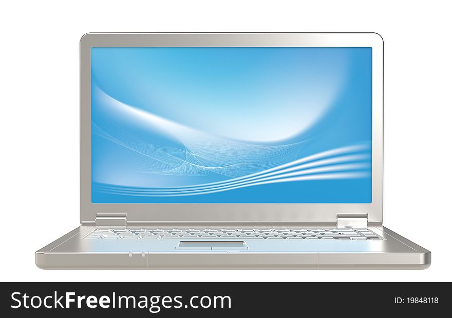 Computer LapTop isolated on white