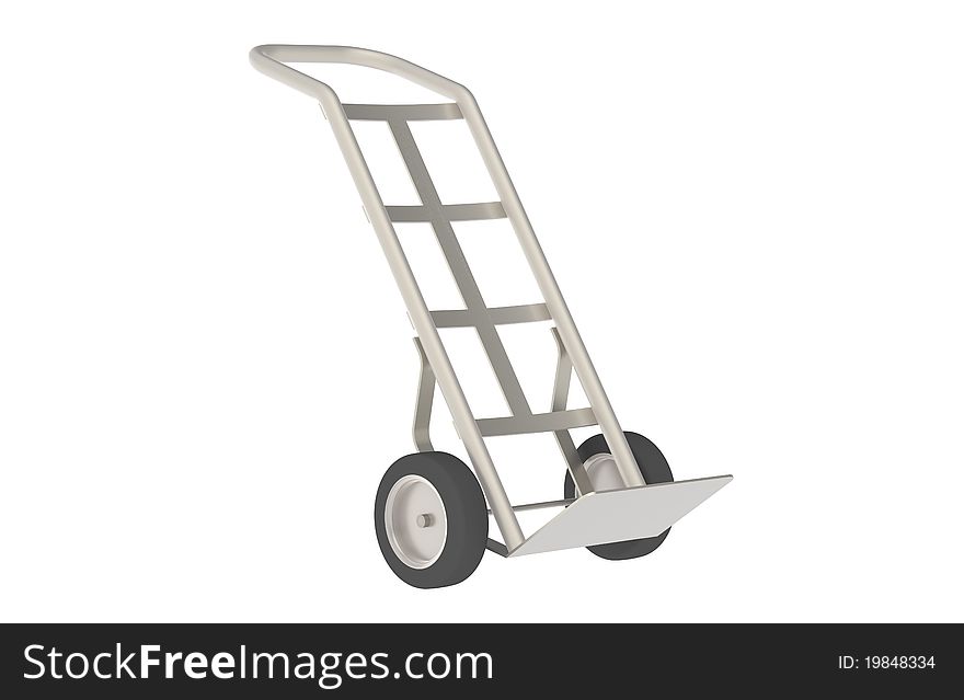 Hand Truck. Part of Warehouse and Logistics series. Hand Truck. Part of Warehouse and Logistics series