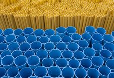Blue Yellow Pvc Pipe Stock Image Blue Yellow Pvc Pipe Stock Image
