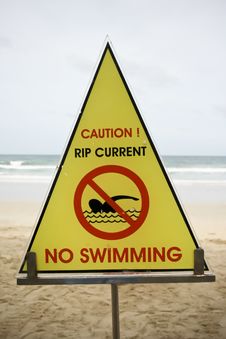 Swimming Sign Royalty Free Stock Photography Swimming Sign Royalty Free Stock Photography