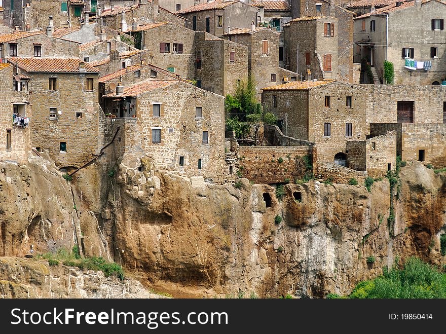 Particularly the village of Pitigliano in Tuscany