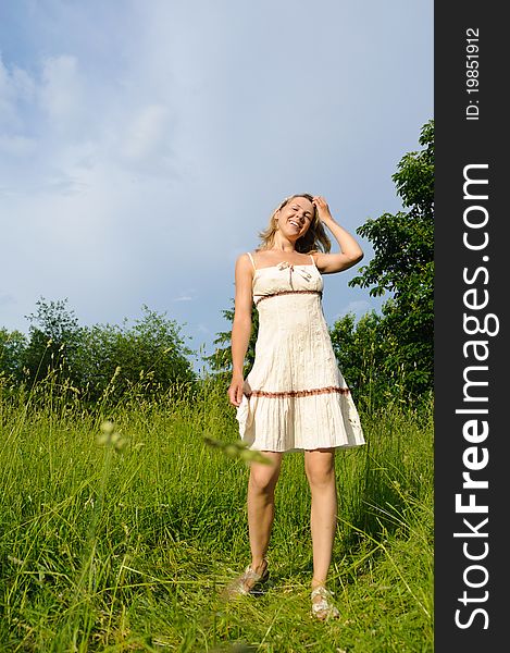 Woman On The Meadow