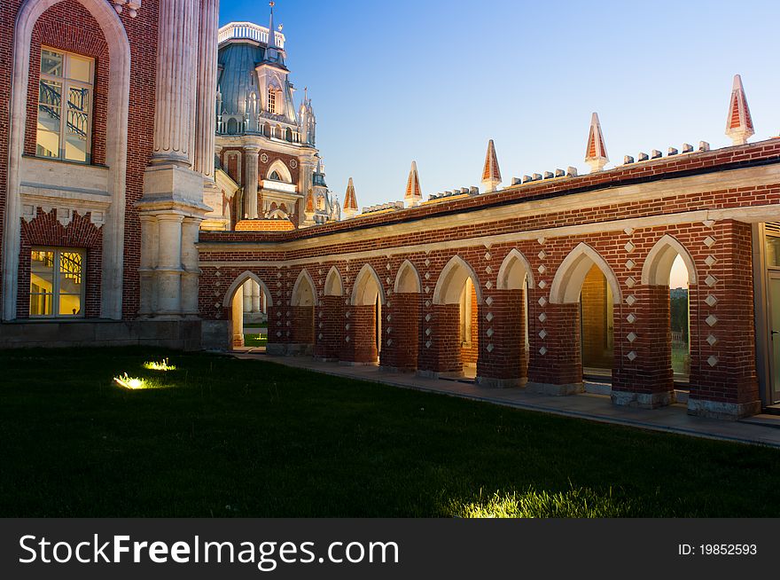 Royal palace called Tsaricino is placed in Moscow. Royal palace called Tsaricino is placed in Moscow