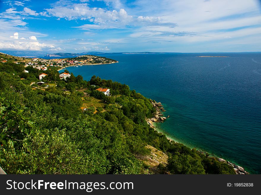 Adriatic coast , Krk island, Croatia