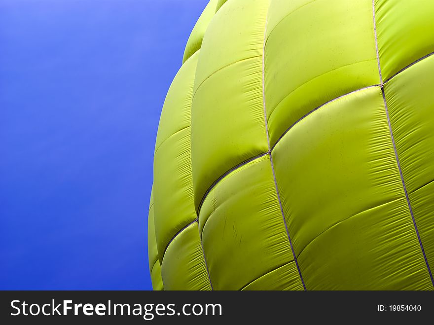 Flying air balloon in the background