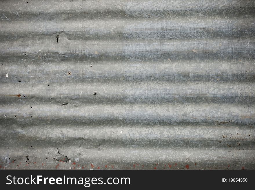 Old galvanized iron can be background or wallpaper