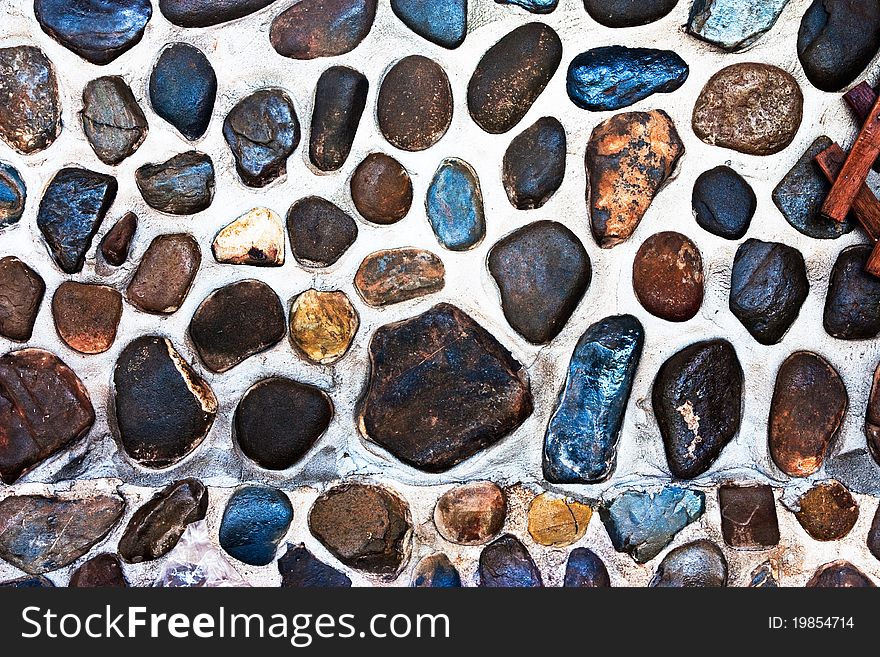 The many stone at wall for background. The many stone at wall for background