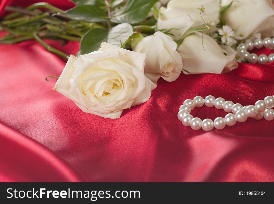 Nice wedding background and rose