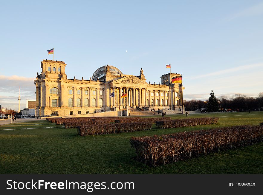 Front View Of The Reichstag,