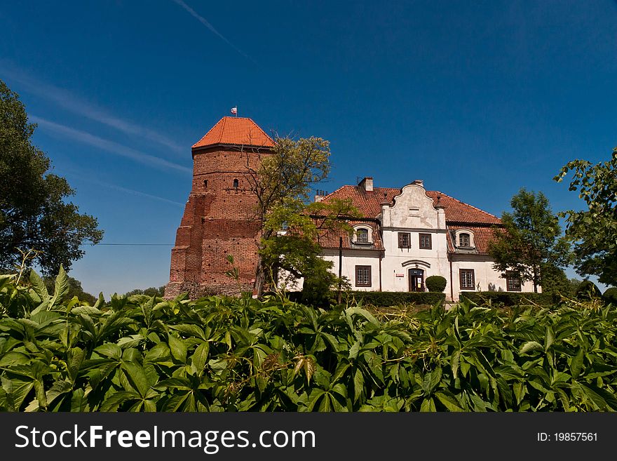 Small Old Castle in Poland. Small Old Castle in Poland