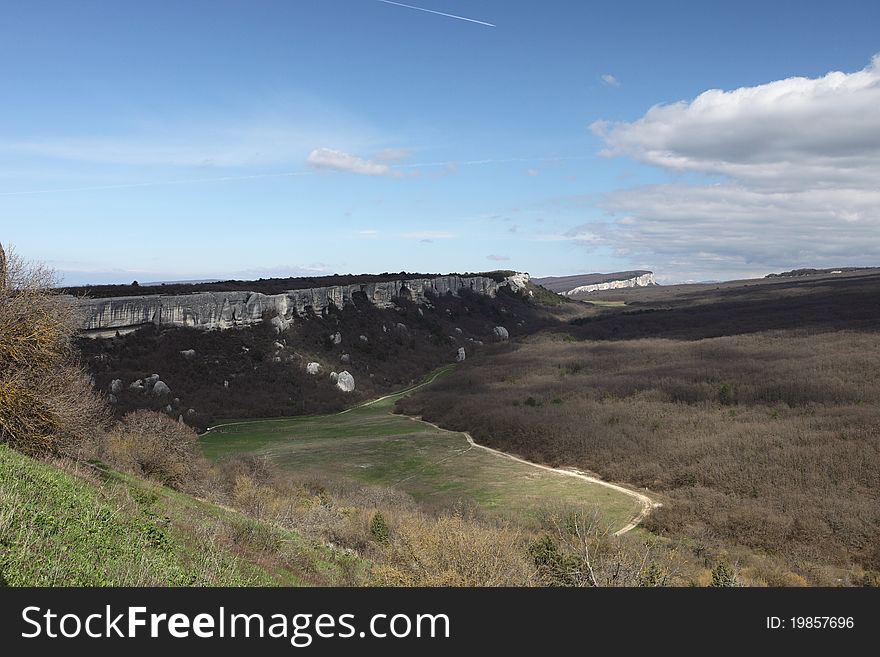 Travel into Crimean mountains in Ukraine