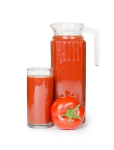 Tomato Juice  Isolated On White Stock Image