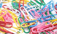 A Lot Of Colored Paper Clips Royalty Free Stock Images A Lot Of Colored Paper Clips Royalty Free Stock Images