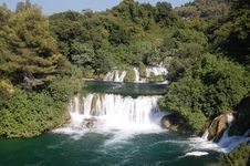 Waterfalls, Krka National Park, Croatia Stock Images