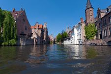 Water-view On Bruges Stock Images Water-view On Bruges Stock Images