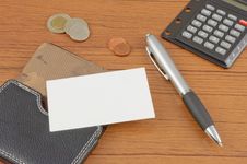 Name Card With Card Holder Royalty Free Stock Images Name Card With Card Holder Royalty Free Stock Images