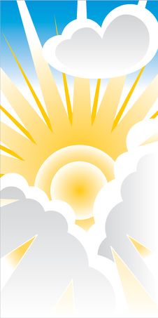 Sun Breaking Through Clouds Royalty Free Stock Photo Sun Breaking Through Clouds Royalty Free Stock Photo