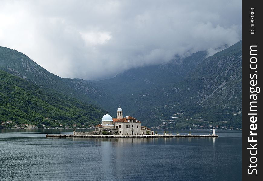 Gospa Od Skprjela and Sveti Djordje islands. Kotor bay, Montenegro. Gospa Od Skprjela and Sveti Djordje islands. Kotor bay, Montenegro