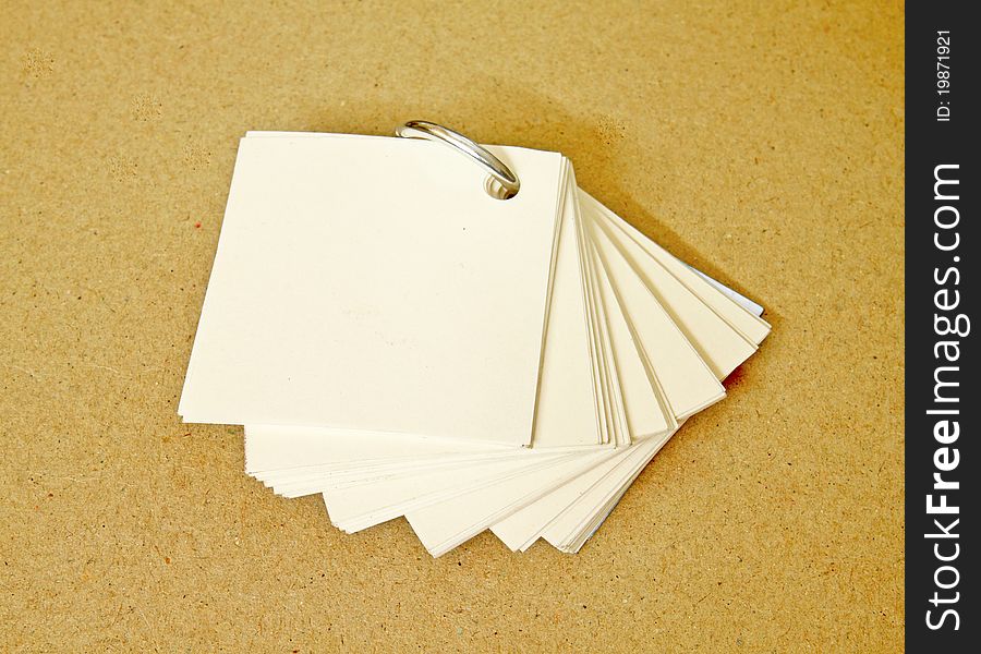 Small memo notepaper for writing. Small memo notepaper for writing