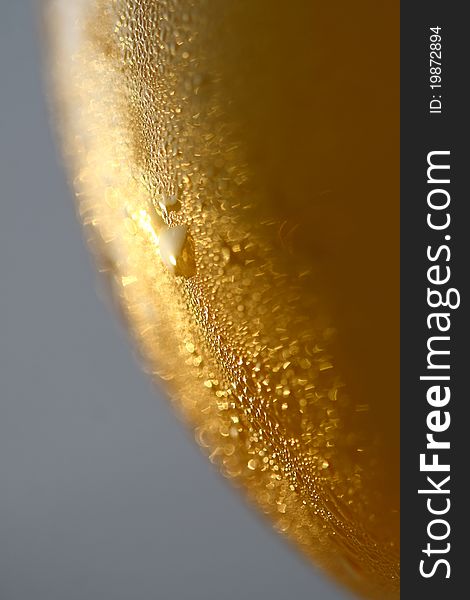 Glass of cold beer close-up