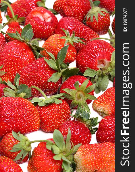 Fresh large strawberries. Natural background. Fresh large strawberries. Natural background