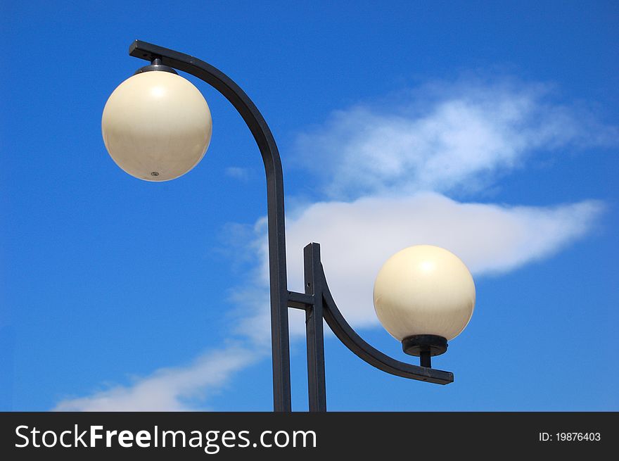 Streetlight and cloud