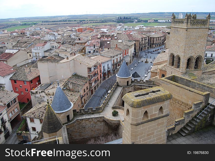 A classic castle of Navarra, Spain. A classic castle of Navarra, Spain.