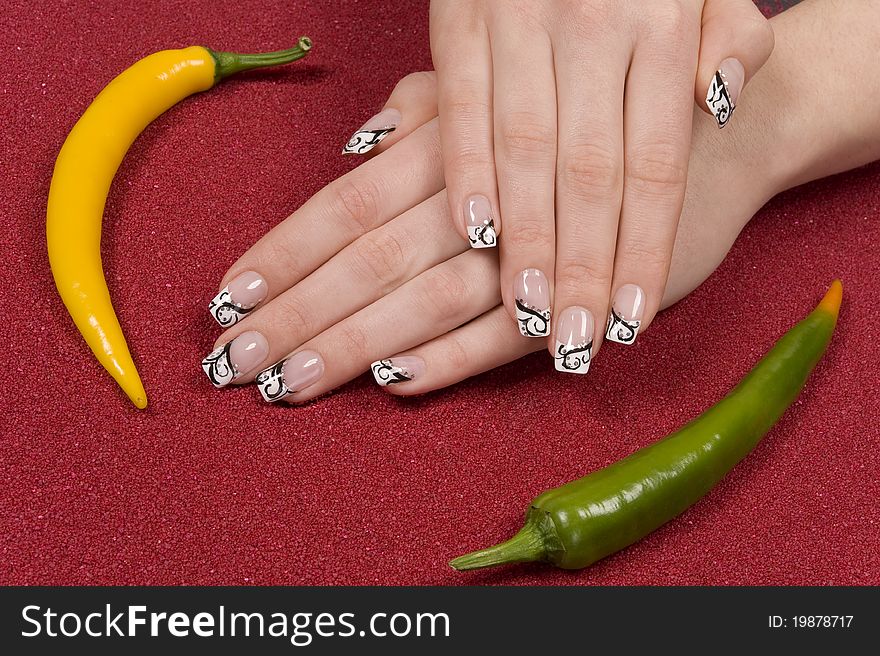 Nice hands with nail art. Nice hands with nail art