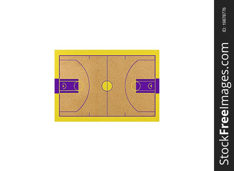 Basketball stadium by cork board. Basketball stadium by cork board