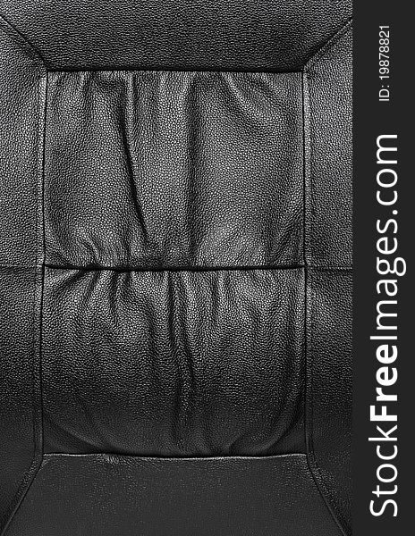 Image of black leather texture