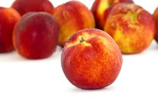 Nectarine In A White Background Royalty Free Stock Photography Nectarine In A White Background Royalty Free Stock Photography