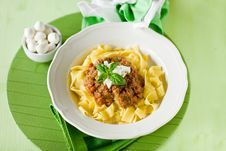 Pasta With Tomato Meat Sauce Royalty Free Stock Photo Pasta With Tomato Meat Sauce Royalty Free Stock Photo