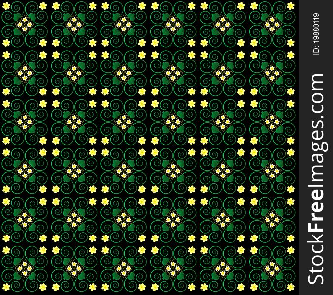 Pattern with flower seamless texture