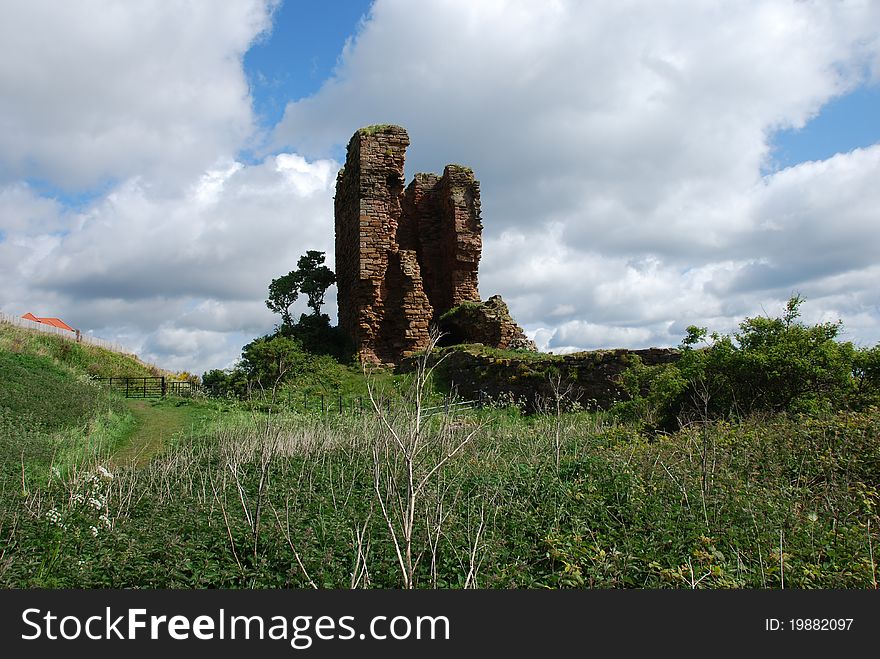 A view of the ruins of the old tower at Seafield beach in Kirkcaldy. A view of the ruins of the old tower at Seafield beach in Kirkcaldy