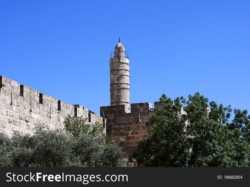 Tower of David in Jerusalem, Old city, Israel. Tower of David in Jerusalem, Old city, Israel