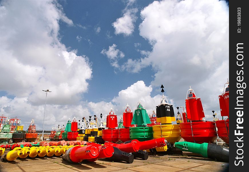 Restored buoys ready for be used in northsea and waddensea. Restored buoys ready for be used in northsea and waddensea