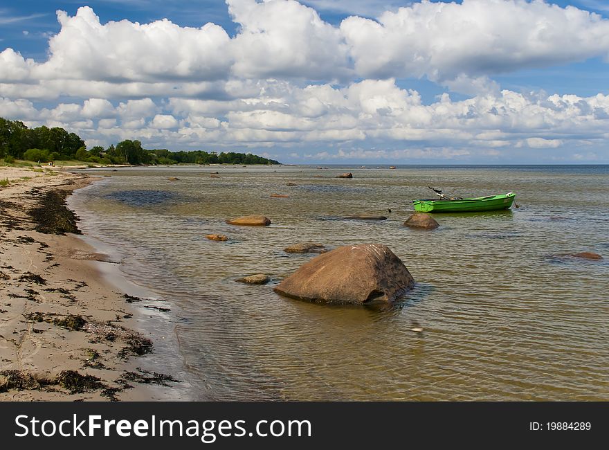 View on Gulf of Riga, Latvia