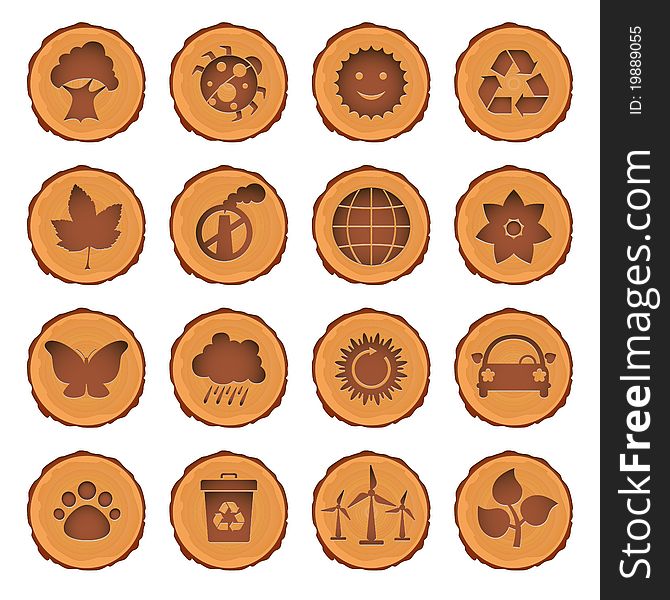 Eco And Environment Icons Set