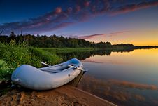 Sunset Boat Stock Image Sunset Boat Stock Image