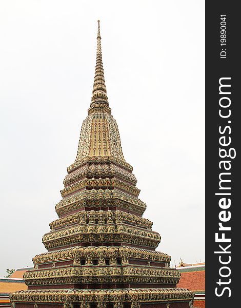 Pagoda in the temple of King Rama I. Pagoda in the temple of King Rama I