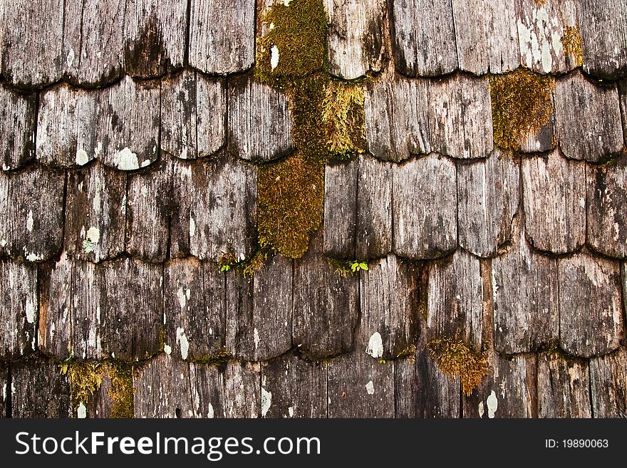 Pattern of grunge wooden roof background