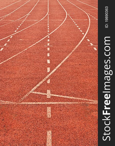 Red running track background texture abstract