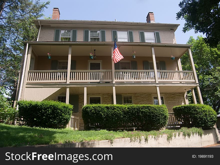 House built in 1815 with stone and brick. House built in 1815 with stone and brick