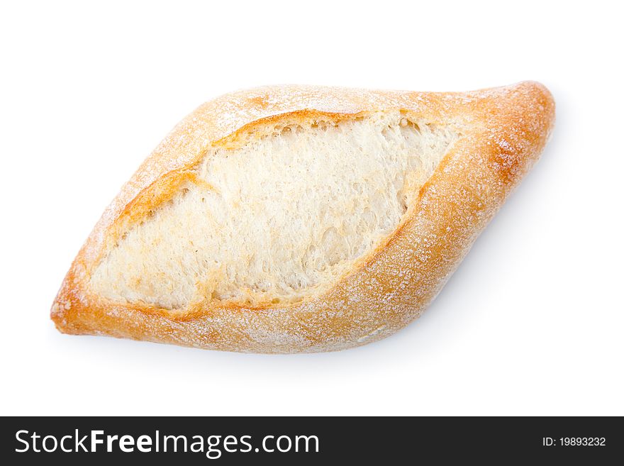 Tasty bun, isolated on a white background